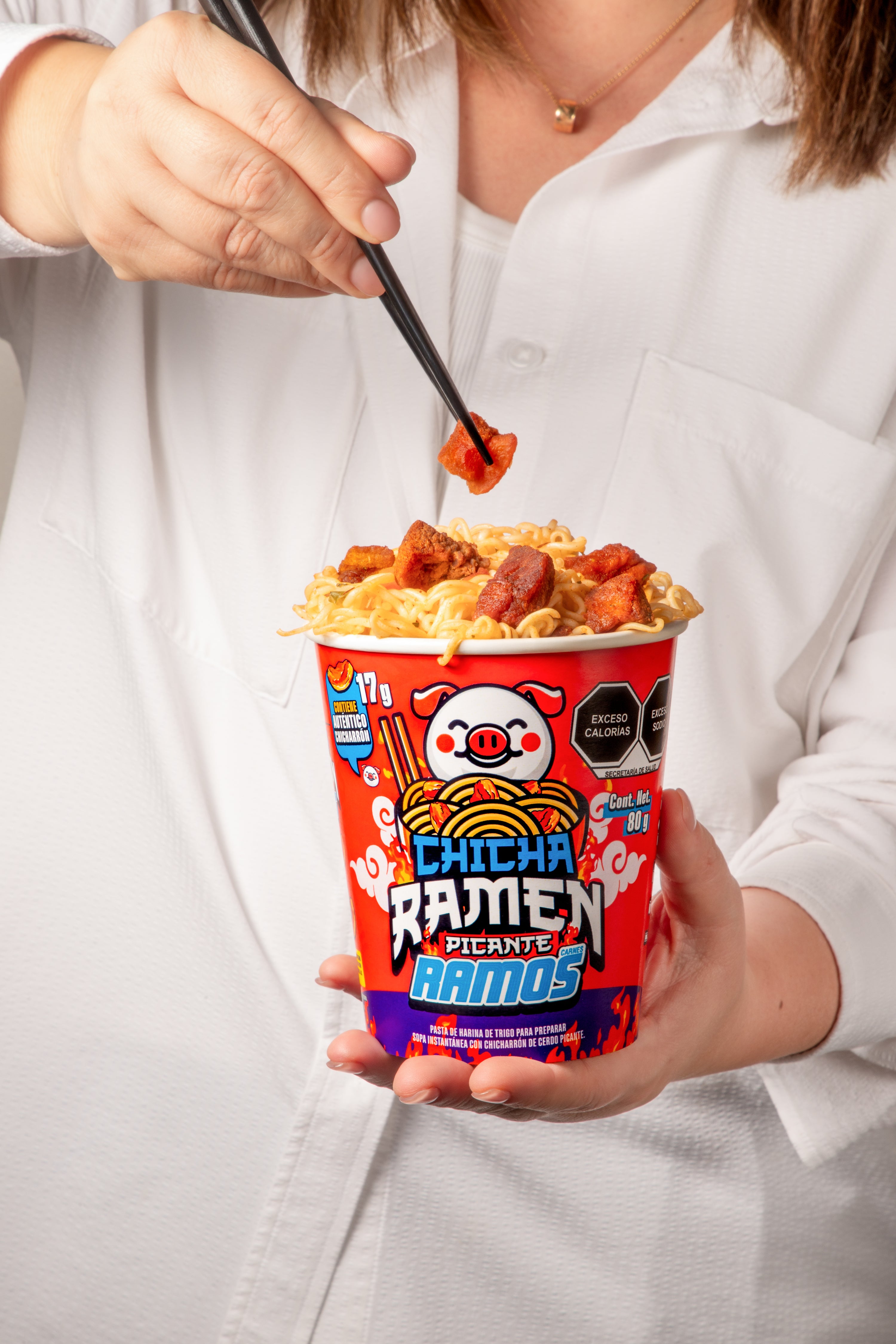 Chicharamen con Chicharrón De La Ramos – 12 Unidades (80g)